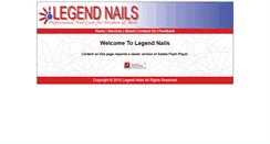 Desktop Screenshot of legend-nails.com