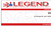 Tablet Screenshot of legend-nails.com